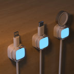 Luminous Magnetic Cable Organizer, Office Desk Data Cable Holder, Bedside Table Power Cable, Charging Cable Organizer