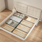 Under Bed Storage Containers Rectangle Multipurpose Organizer Bins, Foldable Sweater and Linen Storage Bags Under-Bed Storage