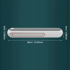 Magnetic Plastic Wrap Dispenser with Cutter, Wall Mount Refillable Aluminum Foil & Cling Film Holder for Kitchen