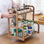 2 Layers Table Plastic Chopsticks Shelf Kitchen Bowl Rack Draining Dish Storage Household Dishes Seasoning Organizer Dish Rack